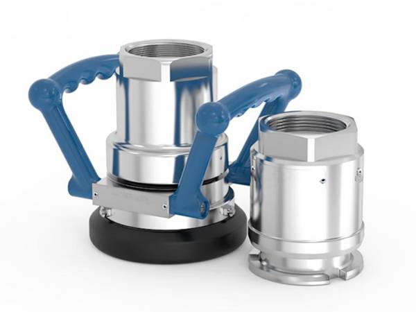 A tank unit & a hose unit of stainless steel dry break coupling