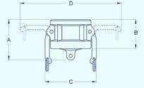 Brass Camlock Coupler DC