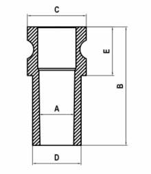 Polypropylene Camlock Adapter E