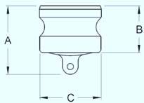 SS Camlock Adapter Type DP